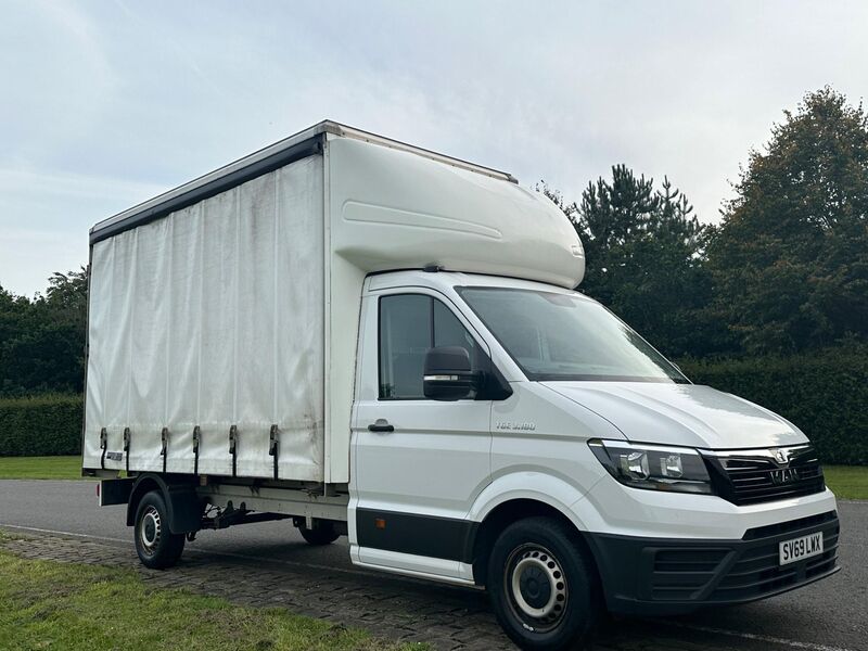 View MAN TGE 3.180BI TDI FWD EURO 6 CURTAIN SIDER LWB